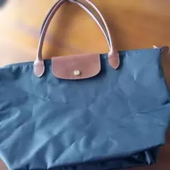 一度使用のみ！ロンシャン☆ダークグレー・トートバッグ