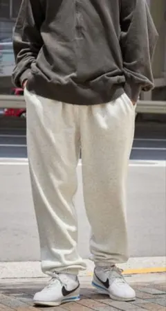 ワイドスウエットパンツ オートミール M 新品 ZOZOTOWN