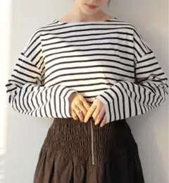 Ray BEAMS / ボーダー ロングスリーブ ワイド Tシャツのサムネイル