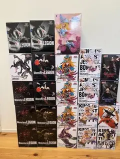 遊戯王&ワンピース&ナルト　未開封プライズフィギュア24体　フィギュアまとめ売り