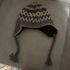 【値下げ】ニット帽 耳あて付き ビーニー