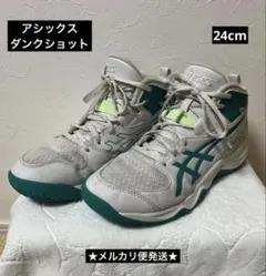 アシックス　ダンクショット　バッシュ　24cm クールミスト