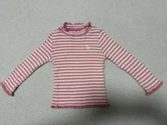 KP リブニット　ピンクボーダー