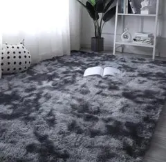 ROCYJULIN ラグ カーペット ダークグレー 120*160cm 北欧風