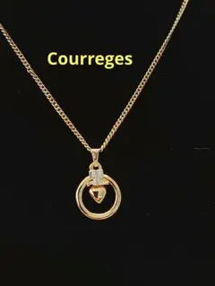 courreges✨クレージュ ネックレス ゴールド ハート サークルのサムネイル