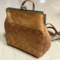 超美品 ズッケロフィラート 本革 メッシュ リュック バックパック ブラウンのサムネイル
