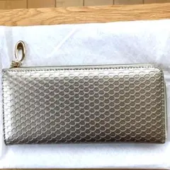 美品　開運縁起長財布　ゴールドカラー