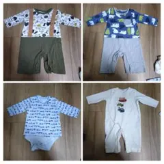 カバーオール　まとめ売り　男の子　春秋　70cm