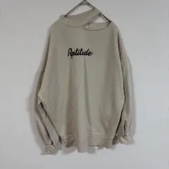 【CECIL McBEE】(F)ロゴ入りカジュアルスウェット/トレーナー/肌見せ