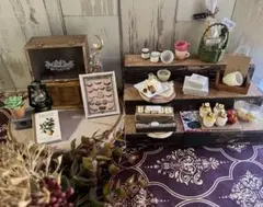 ミニチュアスイーツ ✽ 焼き菓子セット他【ショーケース/カウンター付】