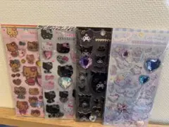 サンリオ　キラキラストーンシール　４枚セット
