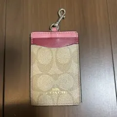 COACH パスケース 定期入れ ピンク