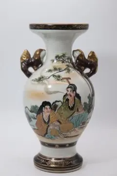 九谷焼　古九谷　秀仙　花瓶　花器　壺　25カ129 九谷焼 古九谷 秀仙 花瓶 花器 壺 25カ129 - メルカリ
