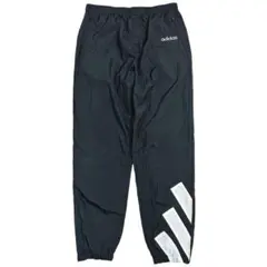 希少 90s adidas アディダス ナイロンパンツ シャカシャカ ブラック