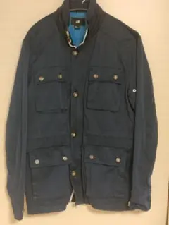 H&M ネイビー ミリタリージャケット