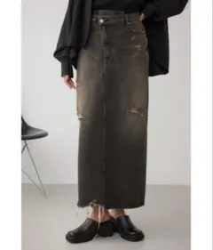 AZUL DENIM ヴィンテージライクデニムスカート