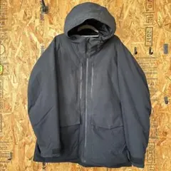 ブラック フード付き ダウンジャケット