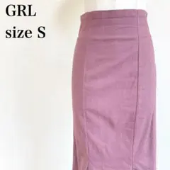 グレイル ウエストゴム ロング丈 スリット マーメイドフレアスカート 上品