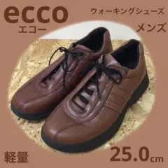 ecco ウォーキング シューズ　メンズ　軽量　レザー　革製　25.0cmのサムネイル