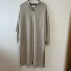 A.E.R ベージュ シャツワンピース 長袖