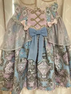 angelic pretty アレルキナーダスカートとハーフボンネットセットのサムネイル