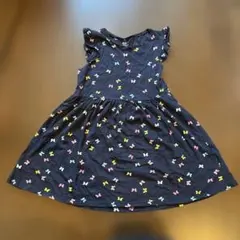 H&M ノースリーブ蝶柄ワンピース