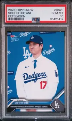 topps now 大谷翔平 psa10 ドジャース入団
