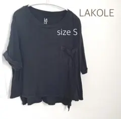 ラコレ ブラック 半袖 Tシャツのサムネイル