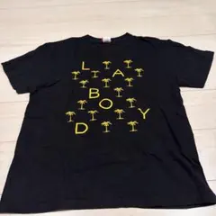 labody★LABODY★エルエーボディ★半袖Tシャツ 黒 ヤシの木★サイズL