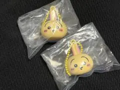 ちいかわ うさぎ　ガチャカプセルトイ 2個セット リップキャップマスコット