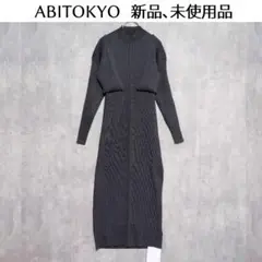 ABITOKYO【FREE】２wayハーフネックレイヤード風ニットワンピース