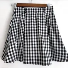 ギンガムチェック フレアスカート