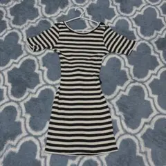 gyda ハーフスリーブバックリボンテレコミニワンピ