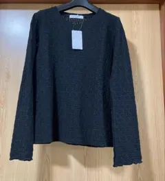 サマンサモスモス レースジャガードロンT ブラック フリーサイズ 新品未使用