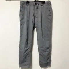 バックナンバー ストレートパンツ ズボン 無地 シンプル ウエストゴム