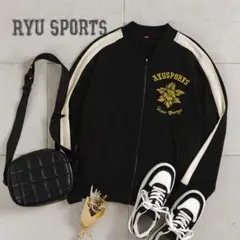 B258 RYU SPORTS バイカラー　スウェット　ファスナー　美品　M