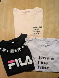 FILA Tシャツセット（黒・薄いピンク2枚）