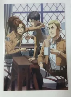 進撃の巨人　A4　クリアファイル　リヴァイ　エルヴィン　ハンジ　新品　未開封