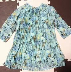 baby GAP 5years 110cm ワンピース 花柄 ブルー