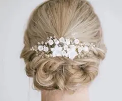 ウェディングヘッドドレスコーム 16cm×7cm