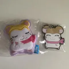 とっとこハム太郎　ぬいピン　ラバーマスコット　マフラーちゃん