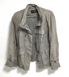 アーバンリサーチドアーズ　ポケット付リネンジャケット　カーキ　シャツ　カジュアルのサムネイル