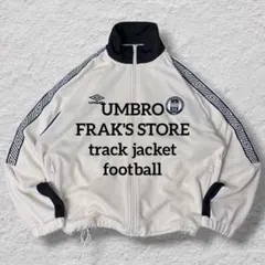 アンブロフリークスストア別注トラックジャケット短丈刺繍ロゴネイビーフットボール