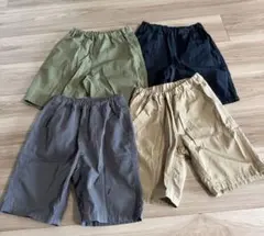 無印良品 キッズ 乾きやすいハーフパンツ 4点セット ポリエステル 120