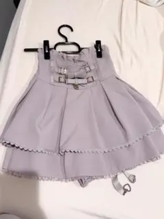 LIZLISA 2連リボンベルトスカパン ピンク