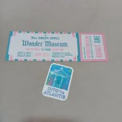 Mrs.GreenApple　Wonder Museum　来場者ノベルティ　特典