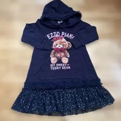 メゾピアノ　ネイビー　ワンピース　130