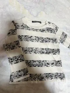 HYSTERIC MINI 長袖カットソー ホワイト/ブラック