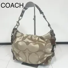 COACH ワンショルダーバック　シグネチャー　13305 ターンロック　レザーのサムネイル