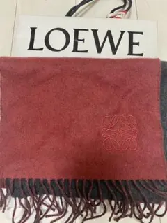 ロエベ♡リバーシブルマフラー　バイカラー